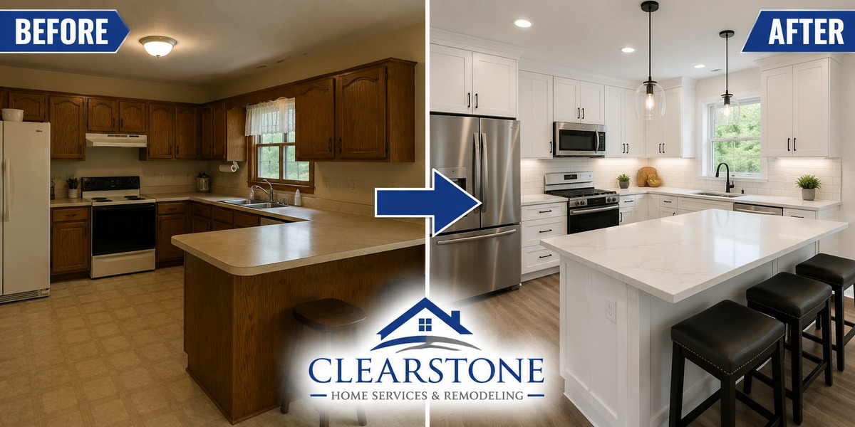 Kitchen Before and After Remodel